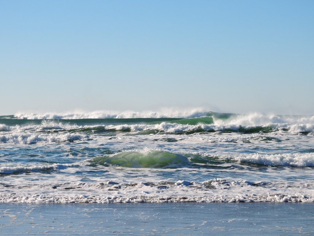 waves on the seashore