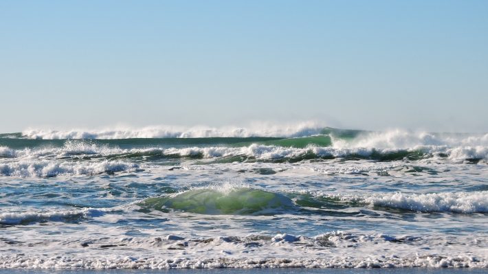 waves on the seashore